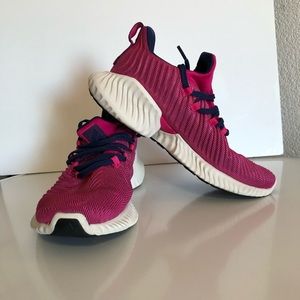Adidas Alphabounce Instinct J Pink White Shoes 5.5 Big Boy youth, Eco Ortho sole